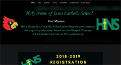 Desktop Screenshot of holynameschool.org