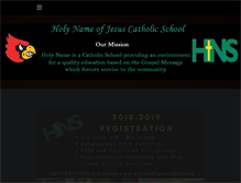 Tablet Screenshot of holynameschool.org